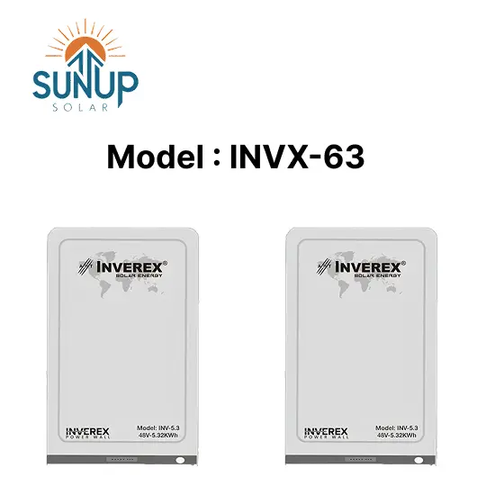 Inverex Power Wall 5.3KWh 48V 100AH Lithium Ion Battery (INVX-63)